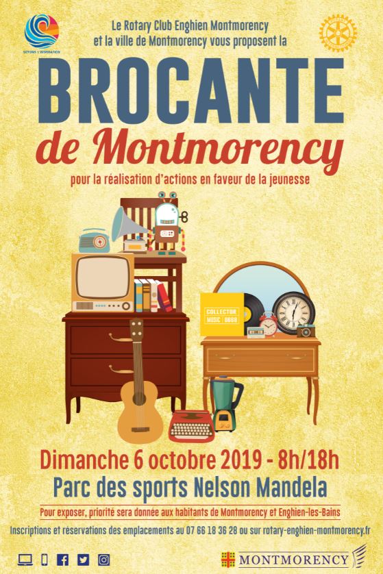 Brocante à Montmorency le 6 octobre 2019