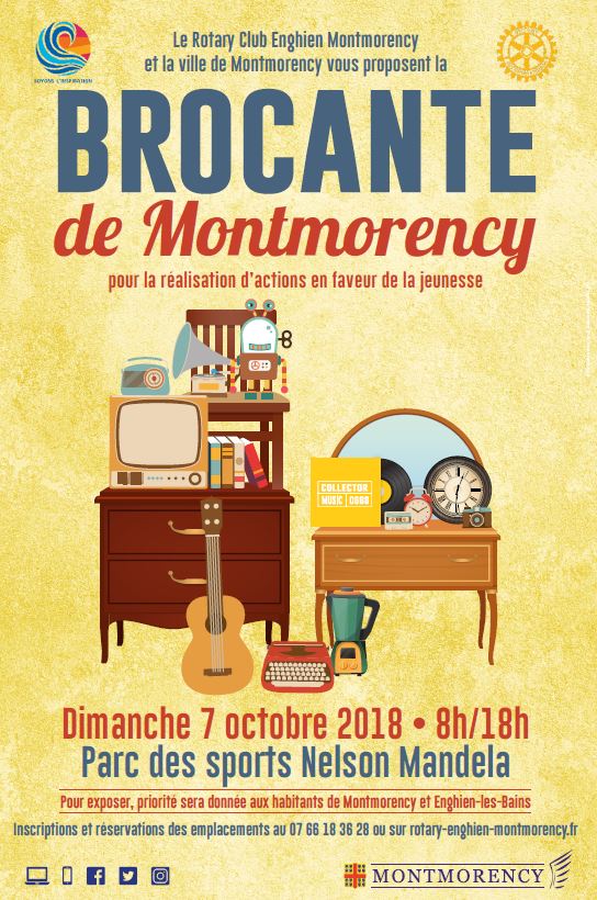 Brocante à Montmorency le 7 octobre 2018