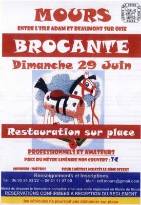 BROCANTE A MOURS le 29 juin 2014