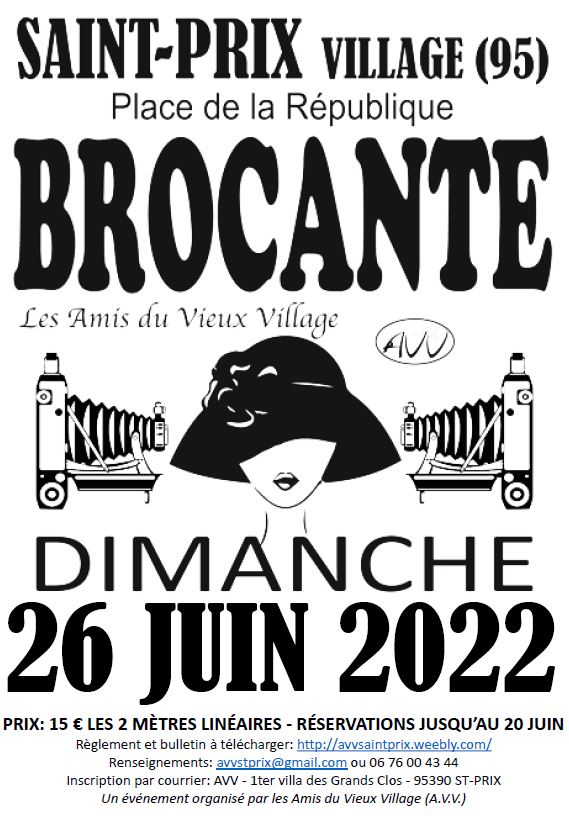 Brocante à Saint-Prix - 26 juin 2022
