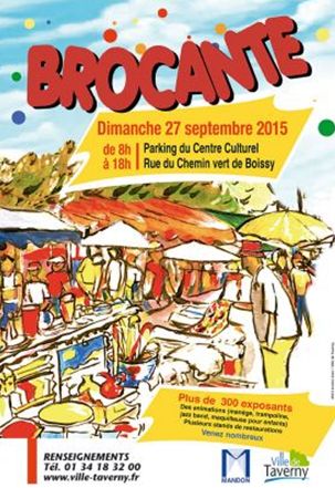 brocante à TAVERNY 27 SEPTEMBRE 2015