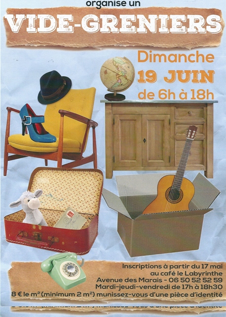 VIDE GRENIER A FRANCONVILLE LE 19 JUIN 2016