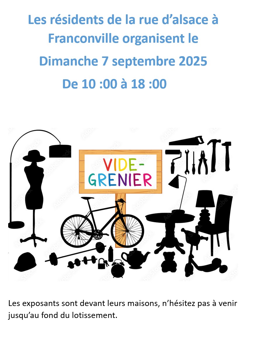 vide-grenier Franconville - 7 septembre 2025