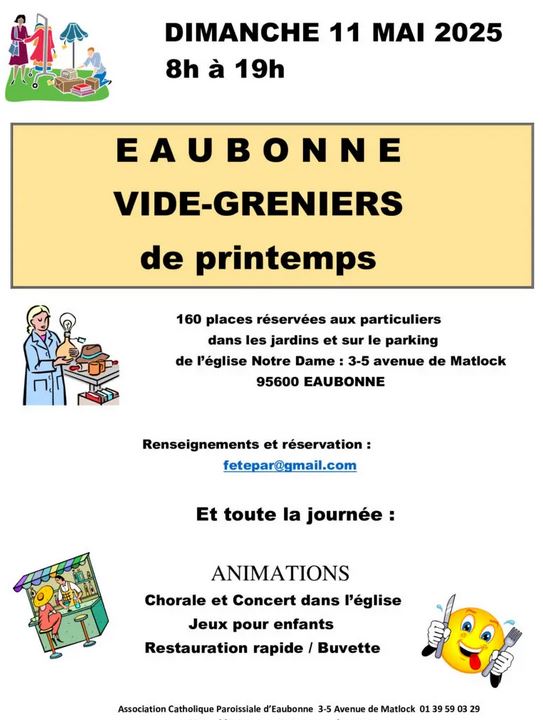 Vide-grenier Eaubonne - 11 mai 2025