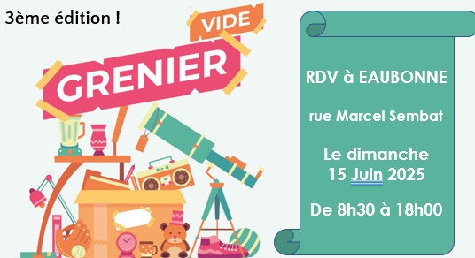 Vide grenier Eaubonne rue Marcel Sembat 2025