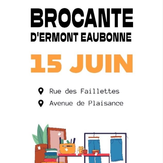Brocante à Ermont rue des Faillettes 2025