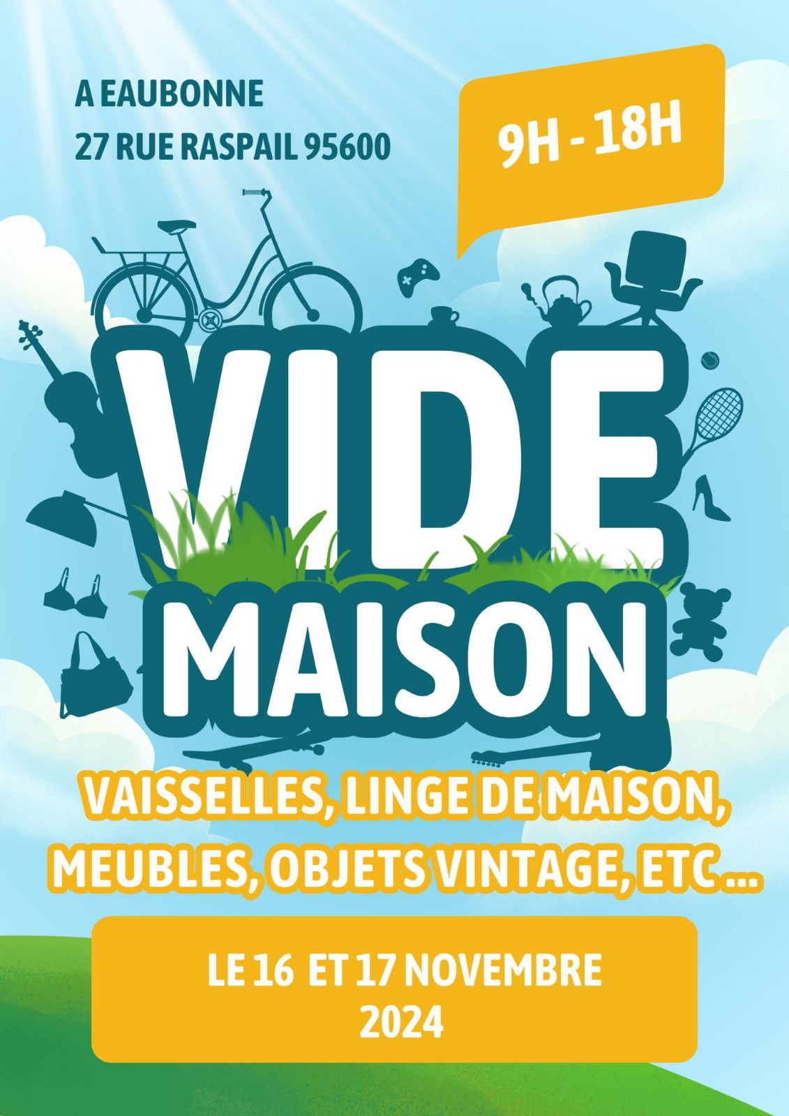 Vide-Maison Eaubonne - 16 et 17 novembre 2024