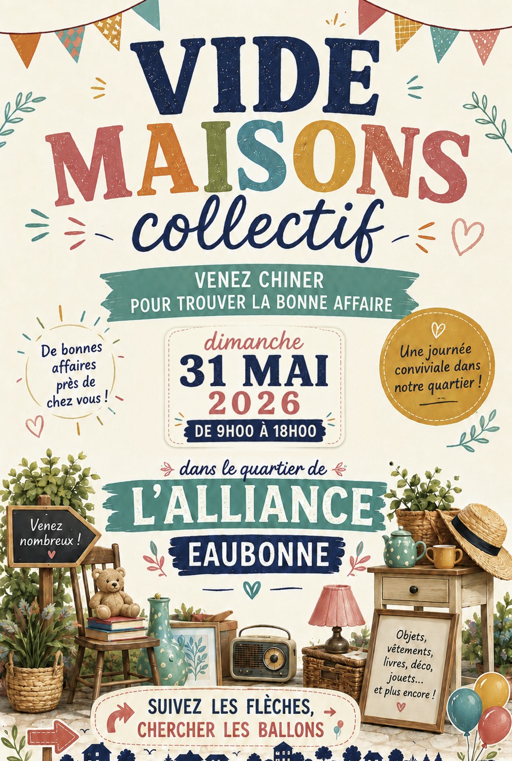 Vide maisons Eaubonne - quartier Alliance - 31 mai 2026