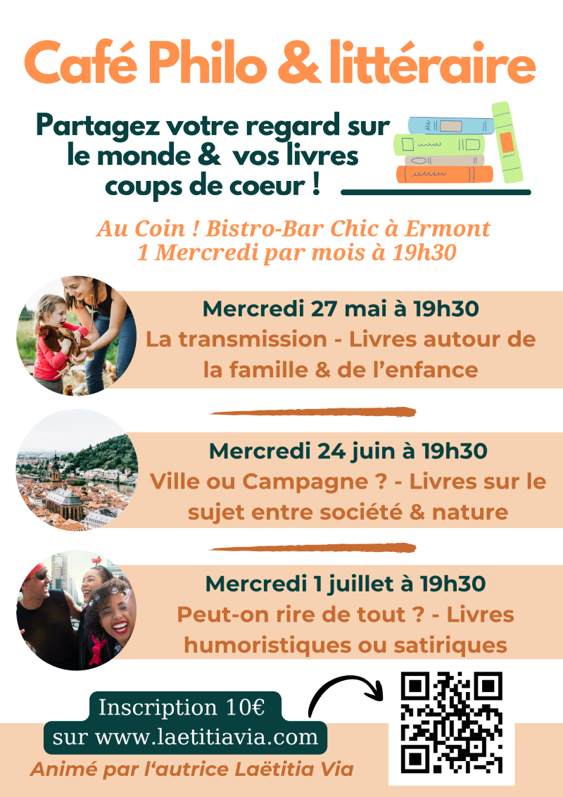 Caf&eacute; philo et litt&eacute;raire - Laetitia Via - 2026