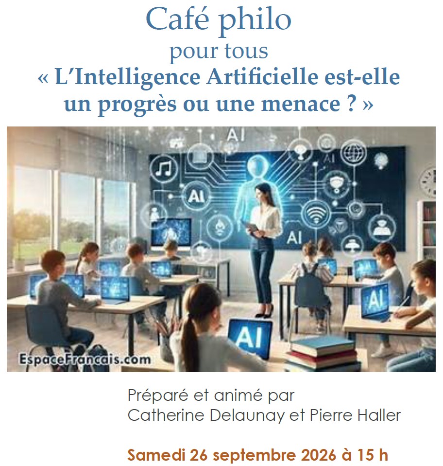 Caf&eacute; philo Chemin du Philosophe - 26 septembre 2026