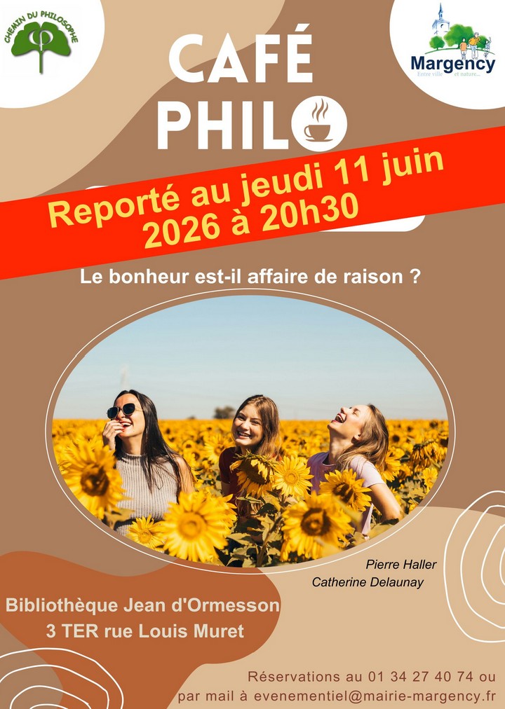 Caf&eacute; philo - Margency - 11 juin 2026