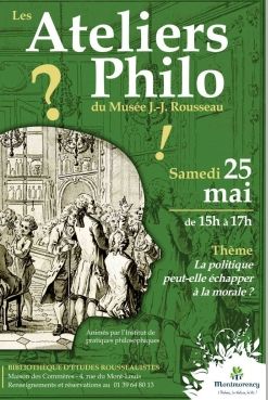 ATELIER PHILO DU MUSEE JJ ROUSSEAU