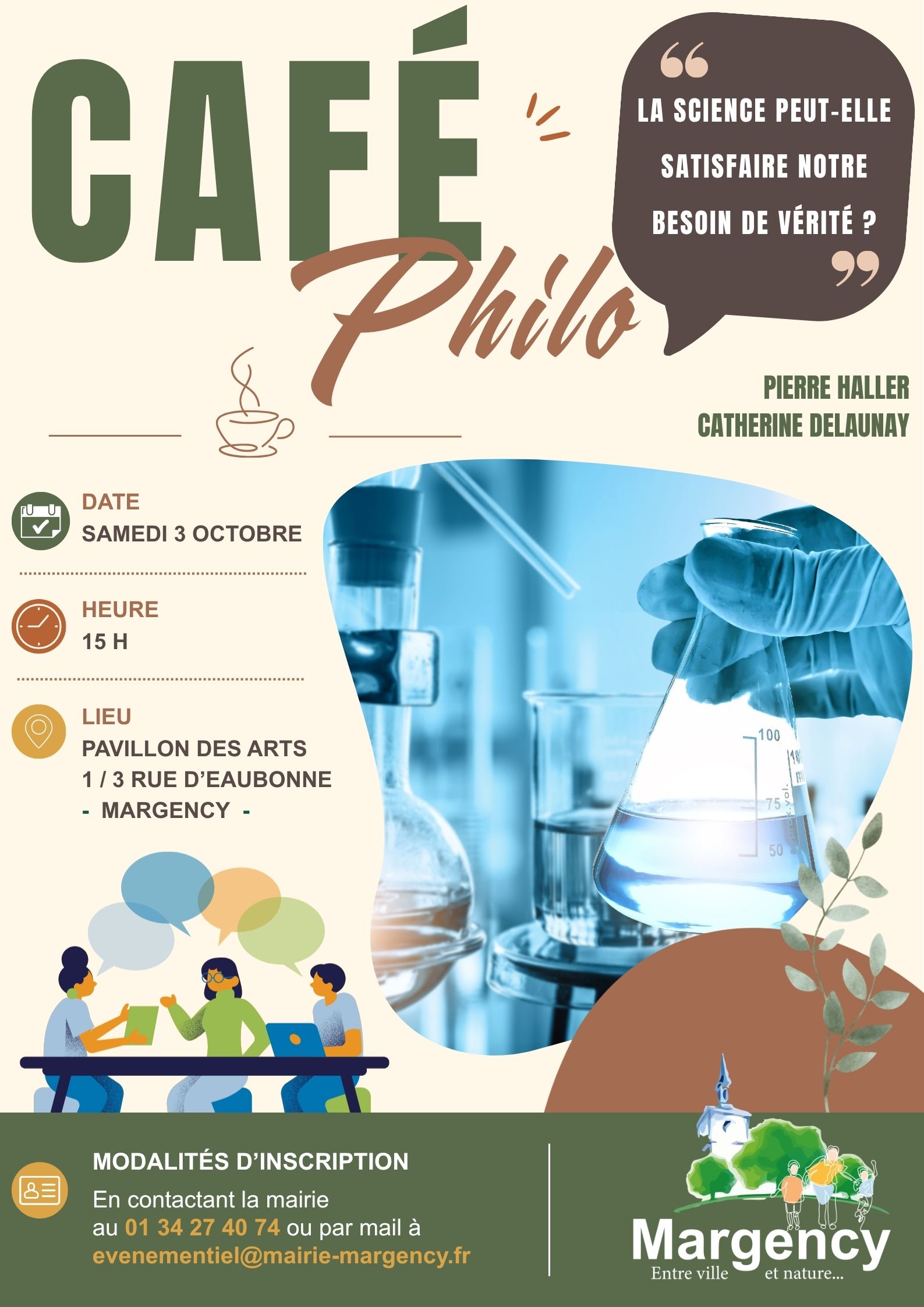 Caf&eacute; philo Margency 3 octobre 2026