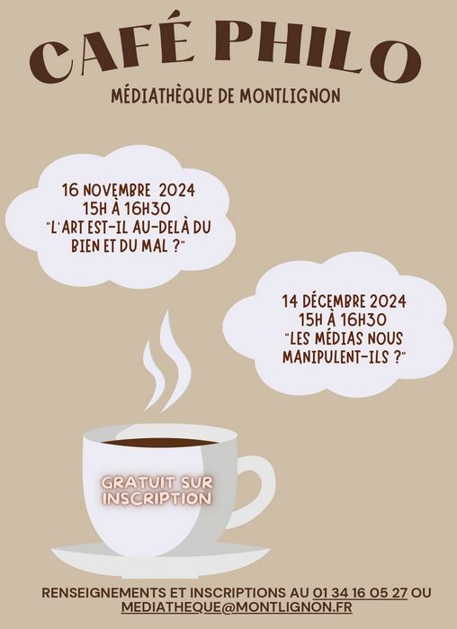 cafés philo Montlignon - 2024