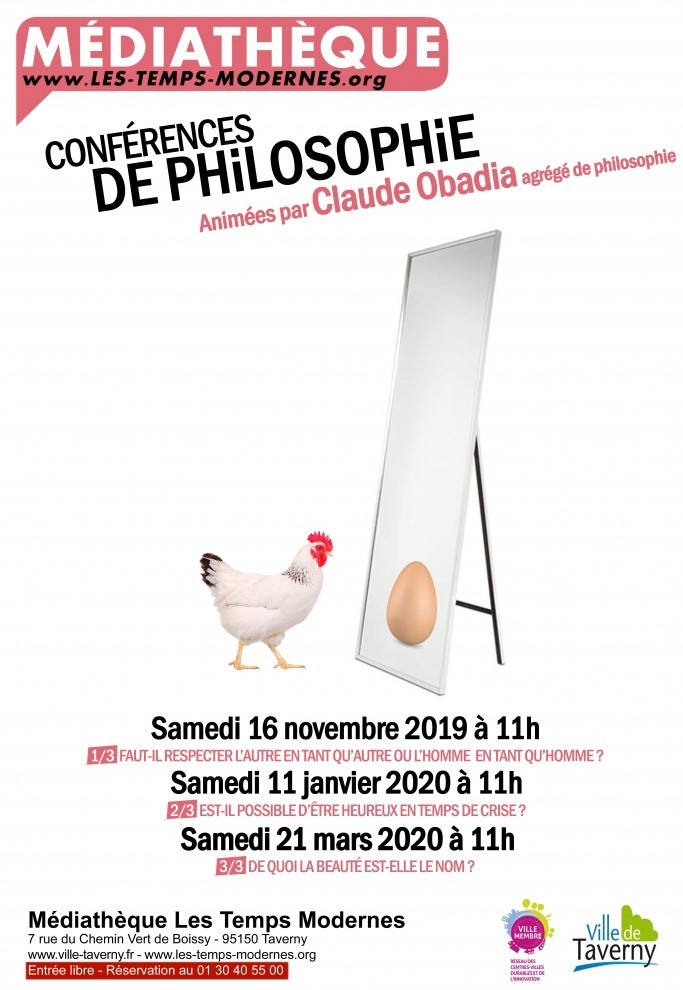Conférences de philosophie de Taverny - 2019 - 2020