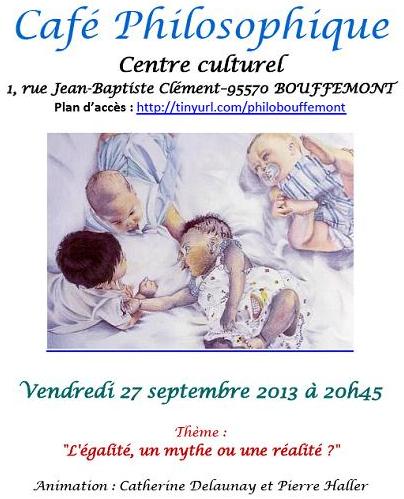 CAFE PHILO DU 27 SEPTEMBRE 2013