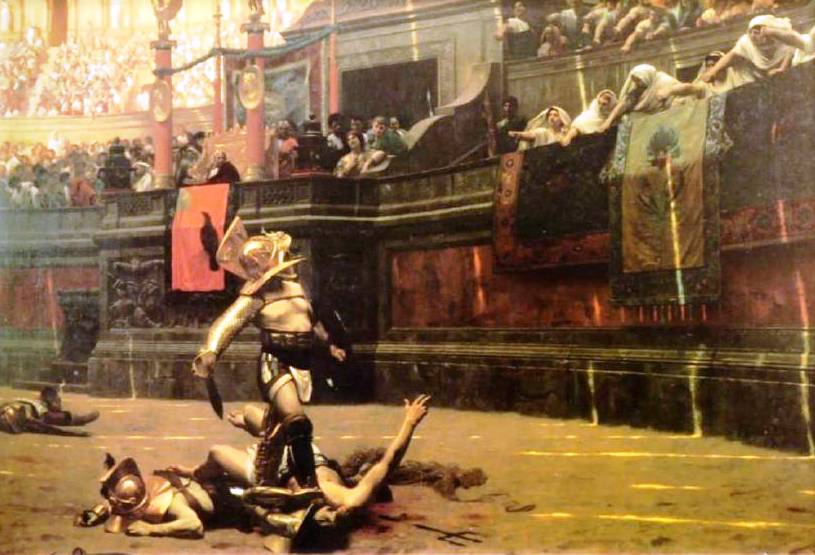 Peinture Jean-Léon Gérôme pollice verso 1872