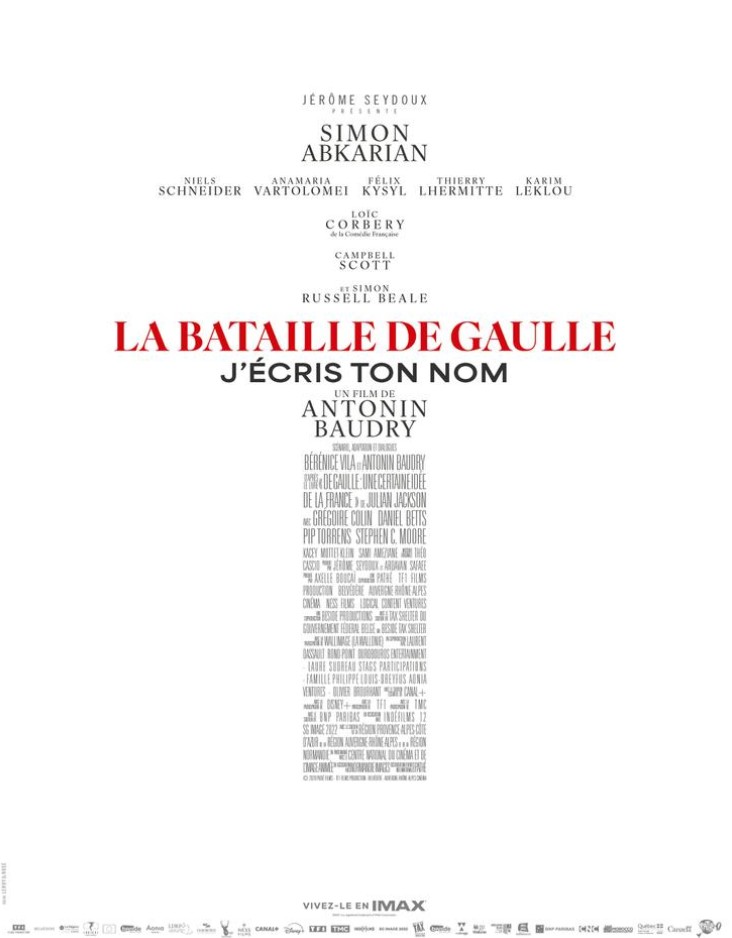 FILM La bataille de Gaulle - J'&eacute;cris ton nom