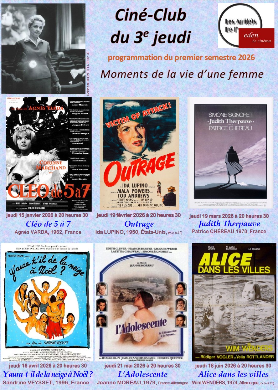 Cin&eacute;-club Eden Montmorency - programmation 2026