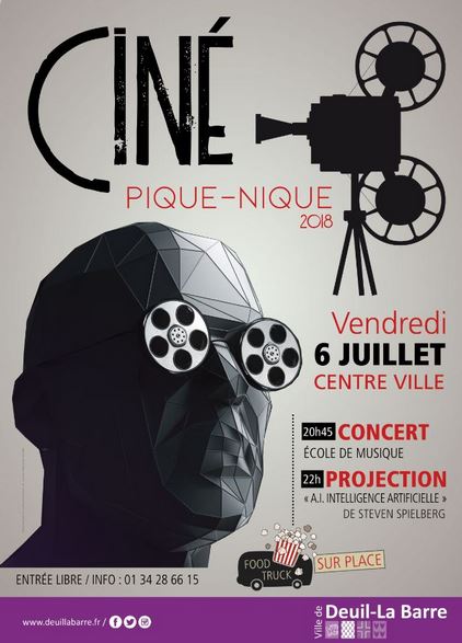 Ciné pique nique à Deuil-la-Barre le 6 juillet 2018