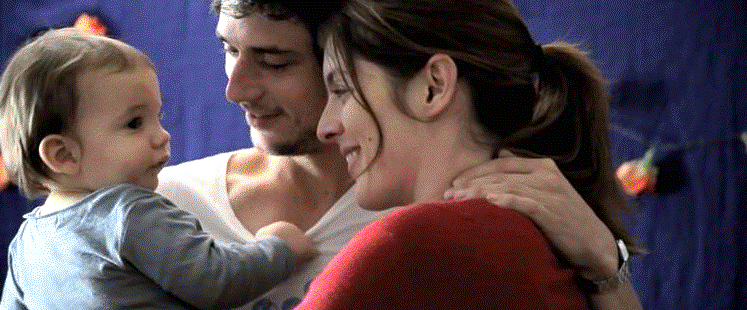 Jérmie Elkaïm, Valérie Donzelli et le petit César Desseix