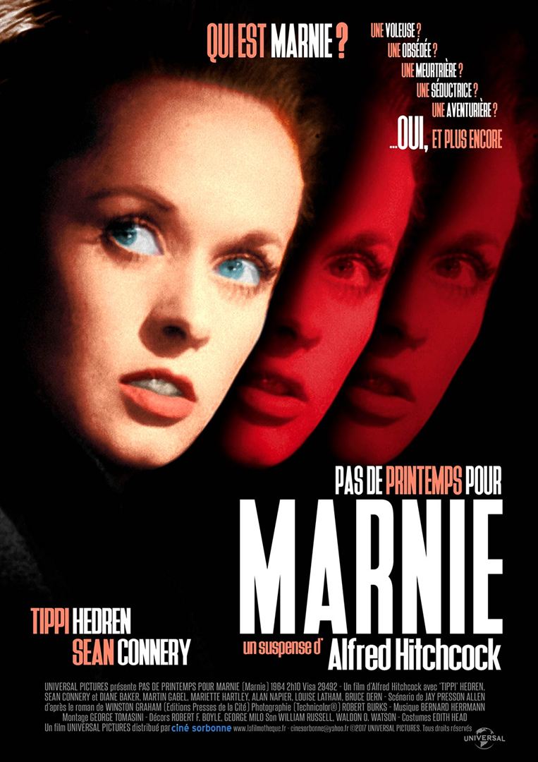 PAS DE PRINTEMPS POUR MARNIE d'Alfred Hitchcock