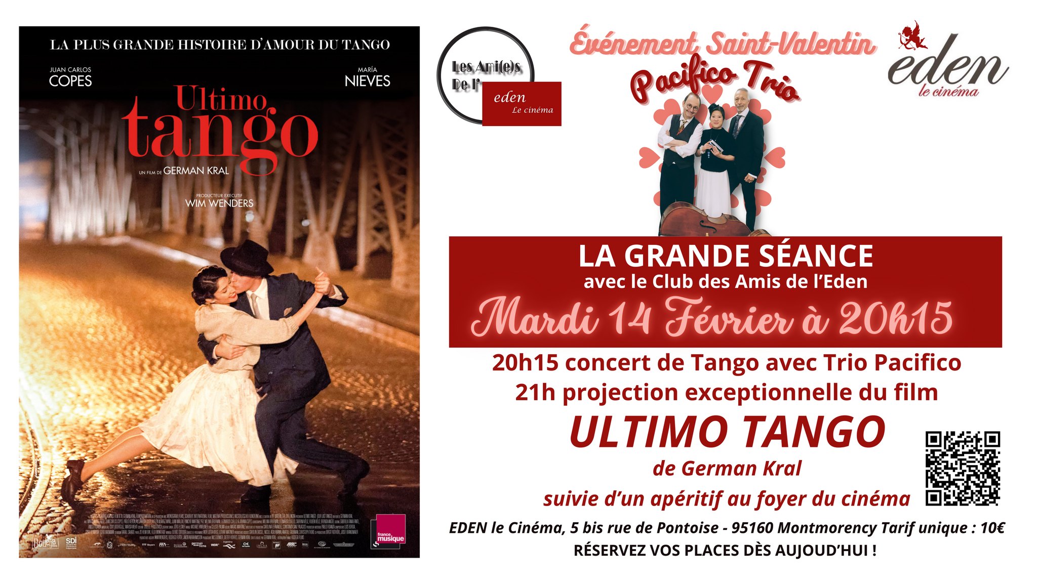 Soirée Tango à Eden Montmorency - 14 février 2023