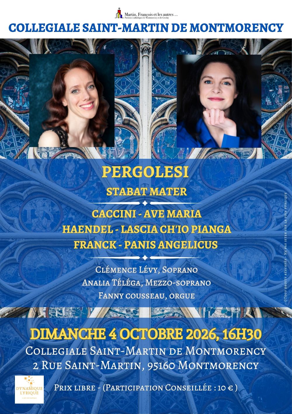 CONCERT 4 octobre 2026 &agrave; Montmorency
