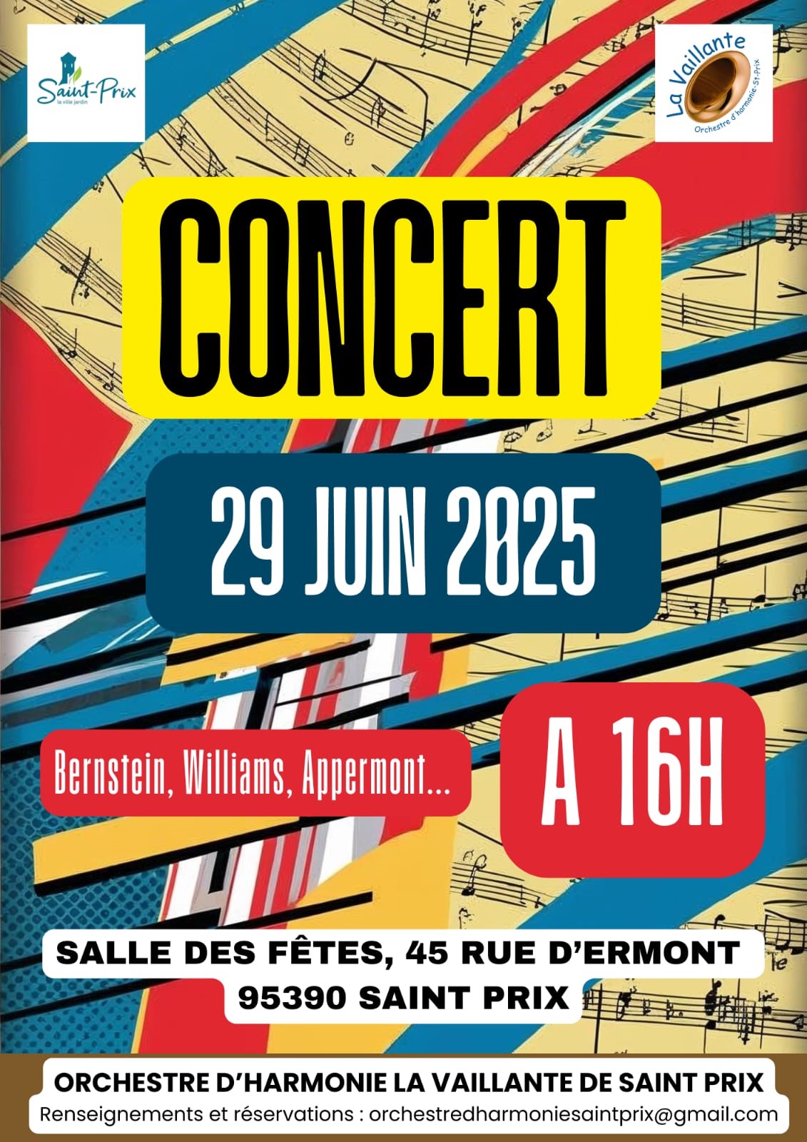 Concert Harmonie Vaillante Saint-Prix - 29 juin 2025