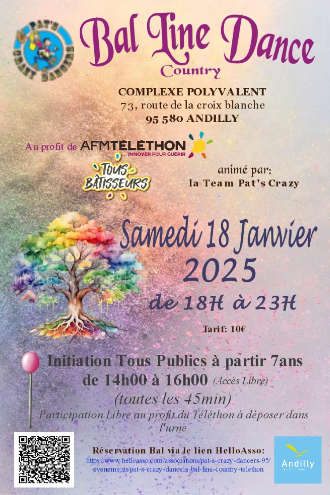Bal Line Dance - Andilly - 18 janvier 2025