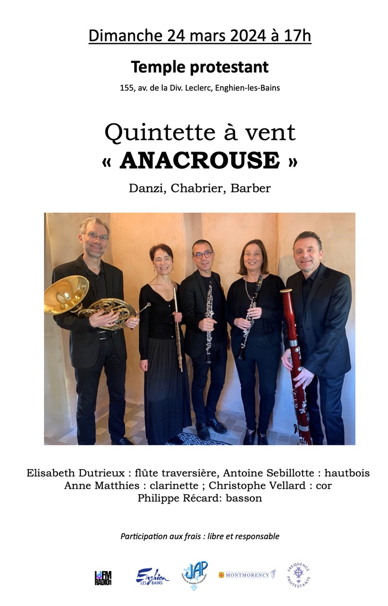 Concert du Temple 24 mars 2024- Anacrouse