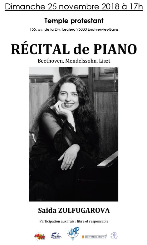 Concert du Temple : récital de Saida Zulfugarova