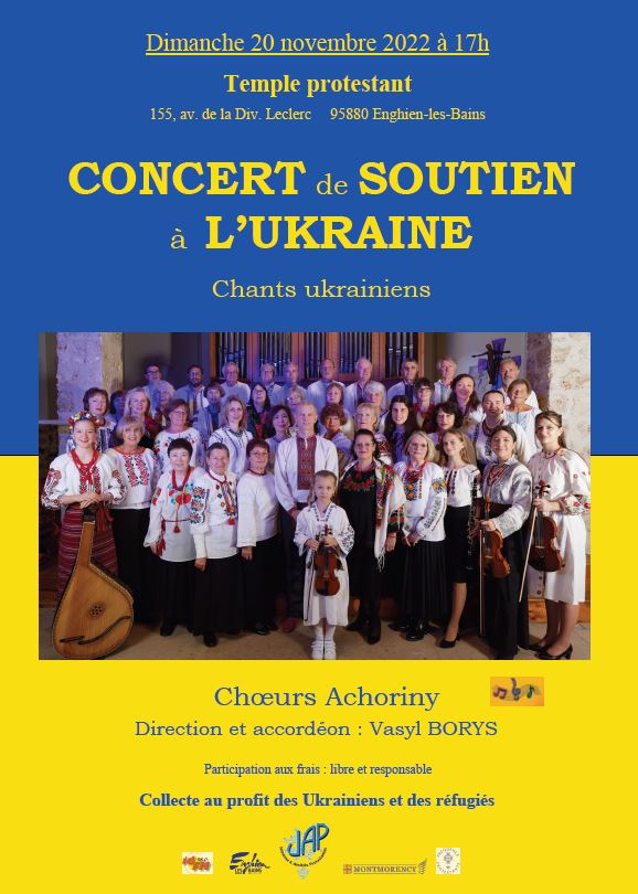 Concert de soutien à l'Ukraine - Enghien - 20 novembre 2022