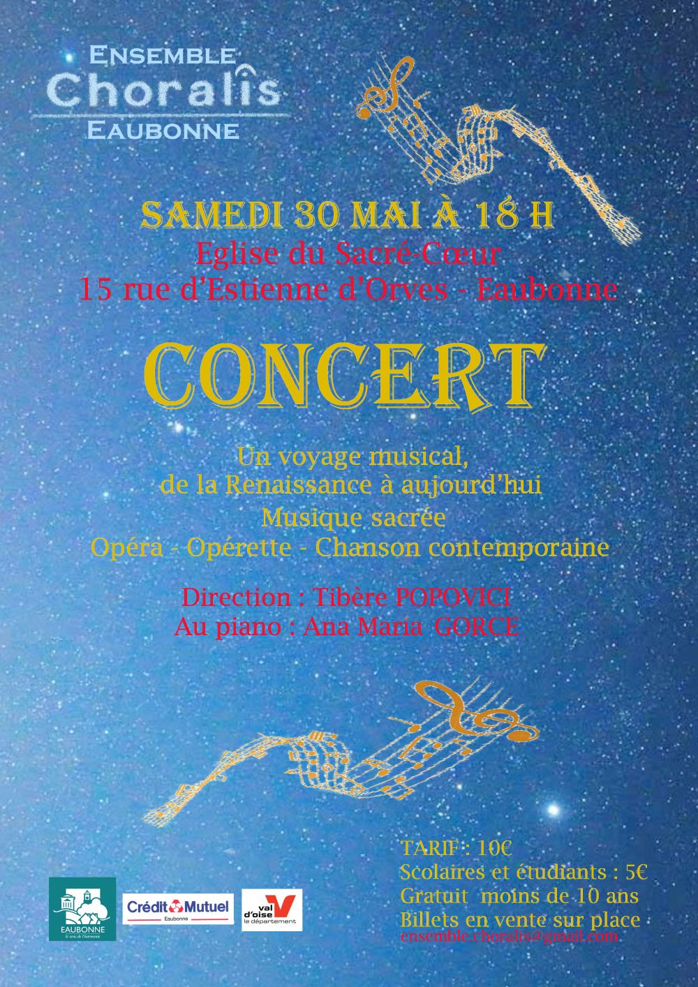 CONCERT Choralis 30 mai 2026