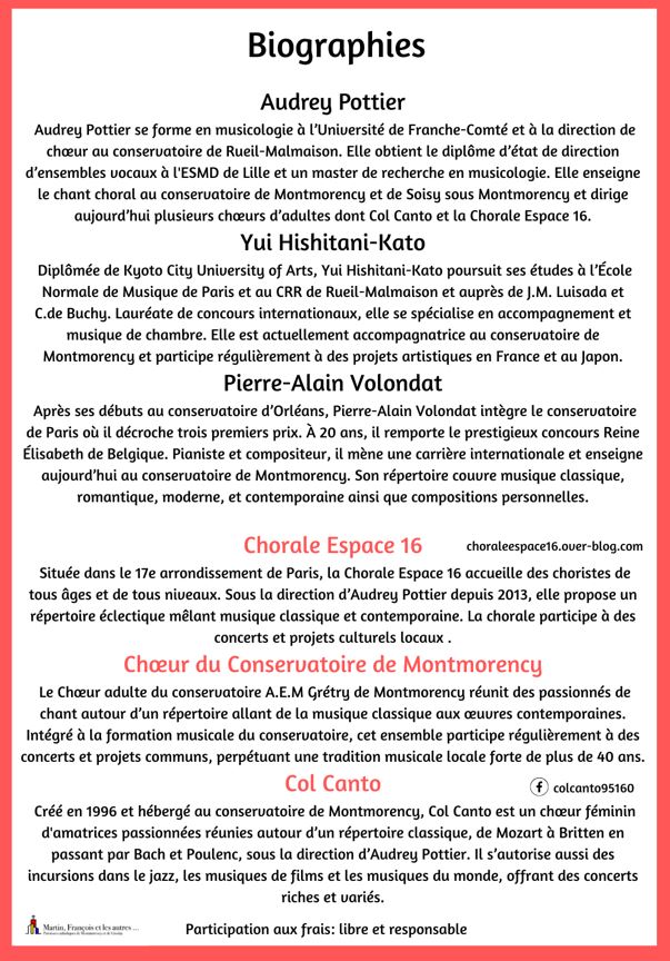 Concert Col Canto - 22 juin 2025
