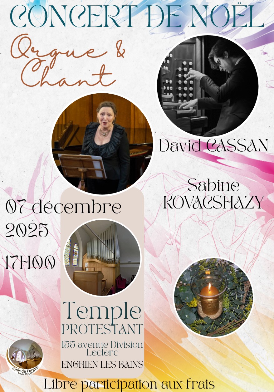 CONCERT Orgue et Chant - Enghien le 7 décembre 2025