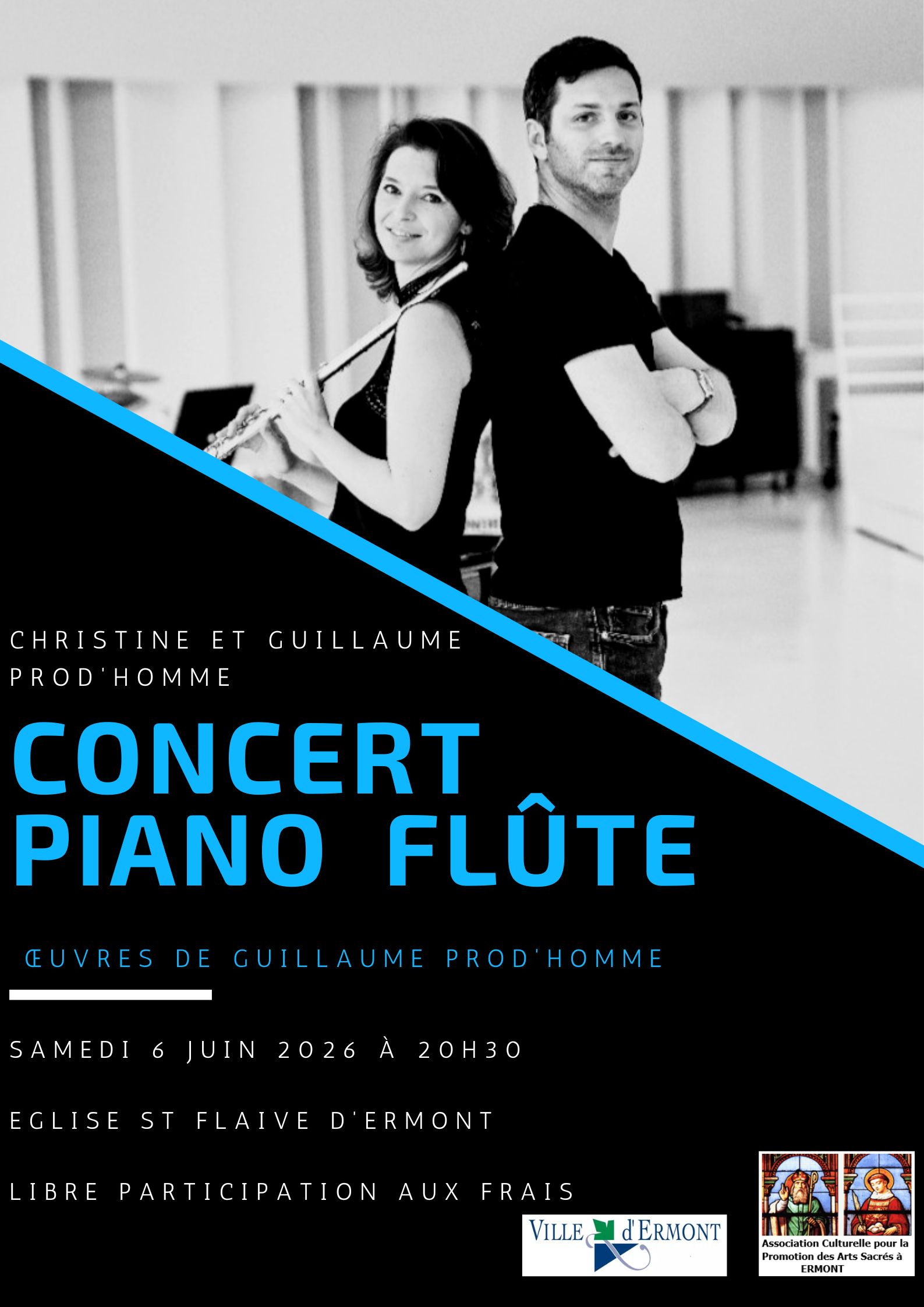 Concert Christine et Guillaume Prod'homme - Ermont