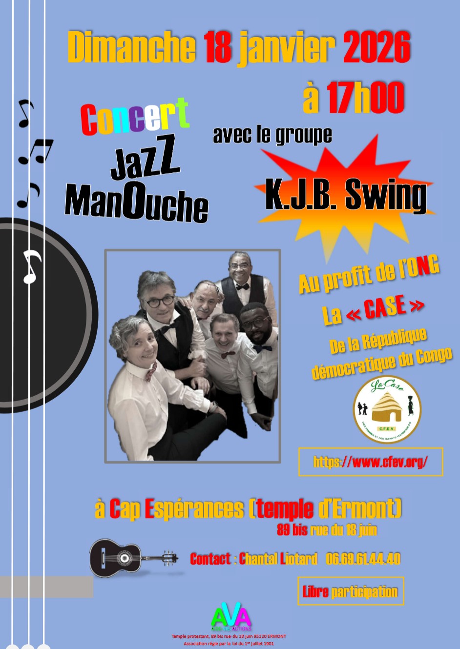 CONCERT KJB Swing - 18 janvier 2026