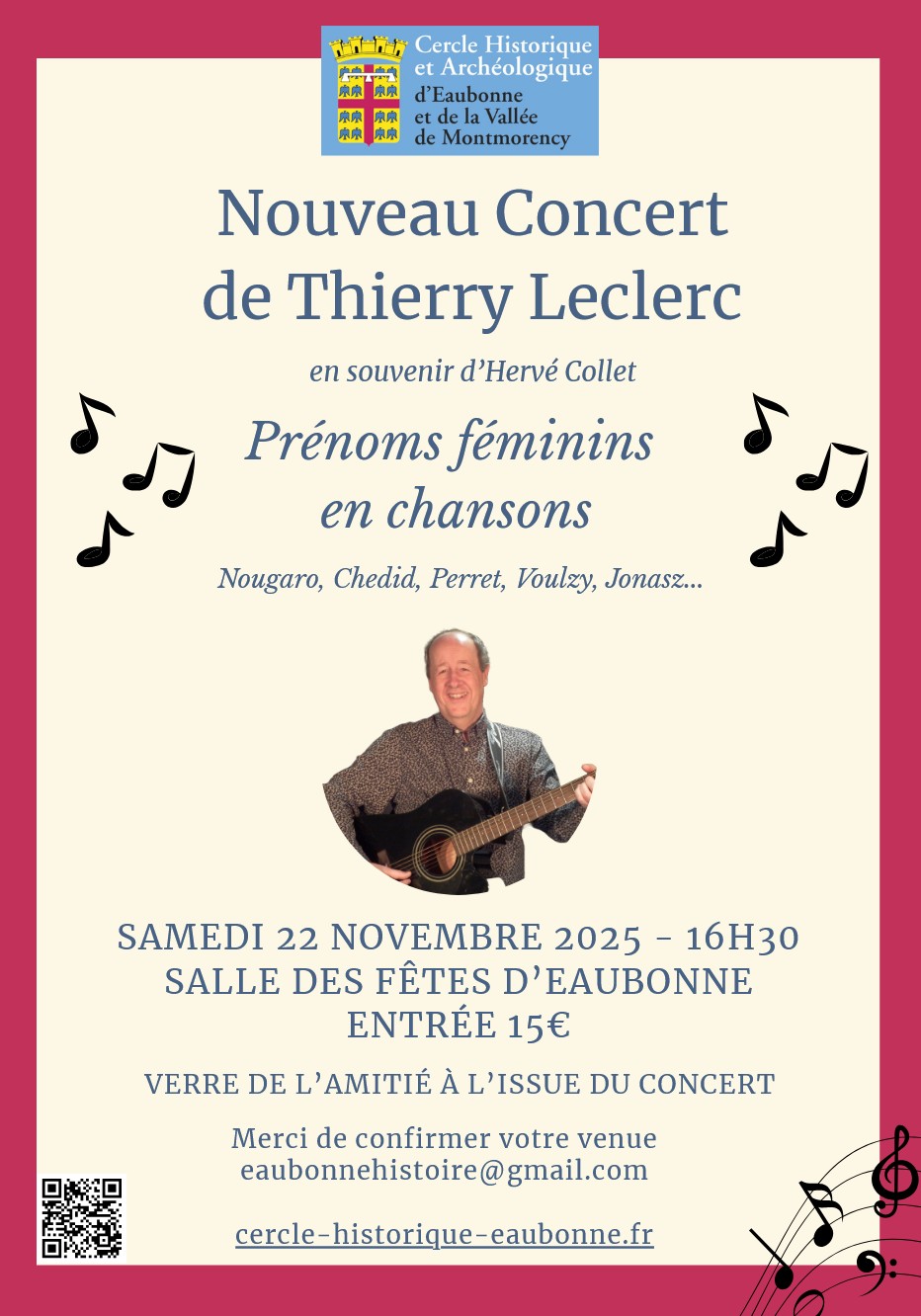 Concert Thierry Leclerc - Eaubonne - 22 novembre 2025