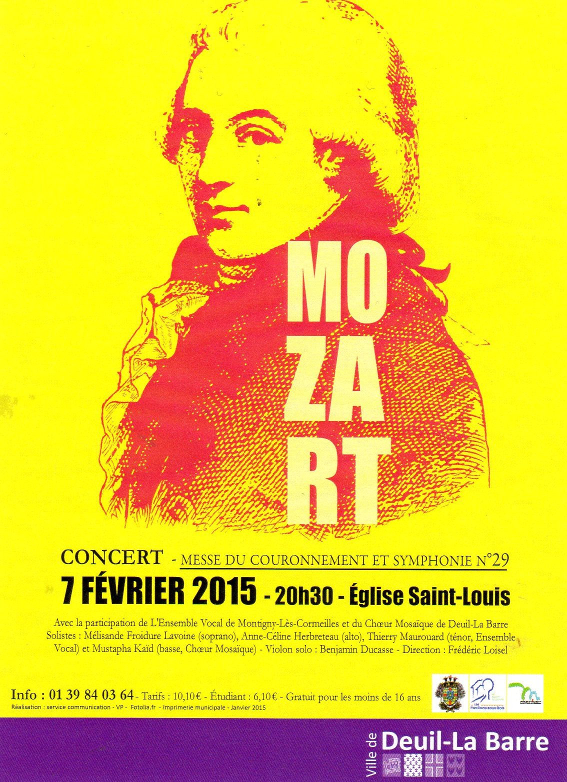 CONCERT MOZART à DEUIL