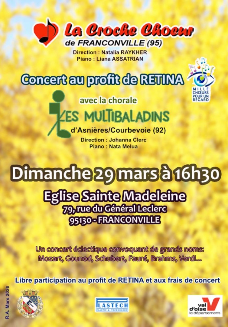 CONCERT La Croche Choeur 29 mars 2026