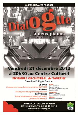 dialogue à 2 pianos à TAVERNY