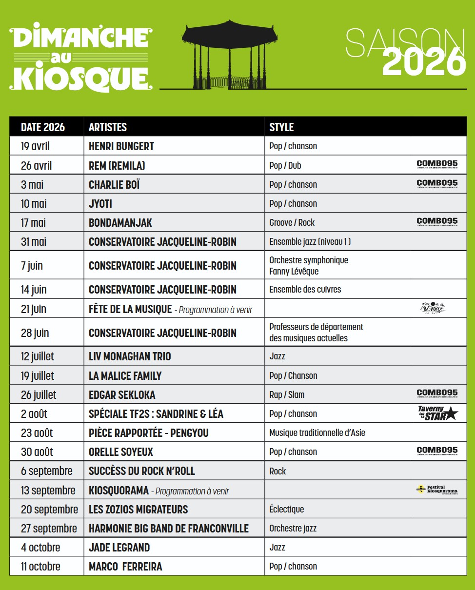 Dimanche en kiosque 2026 - Taverny