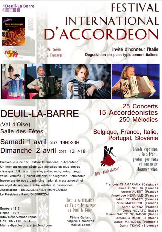 Festival Interntional d'accordeon de Deuil-la-Barre