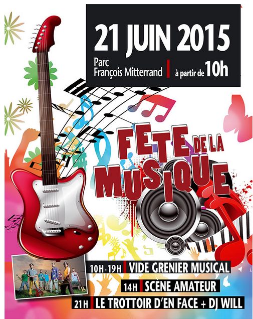 FETE DE LA MUSIQUE A TAVERNY 21 JUIN 2015