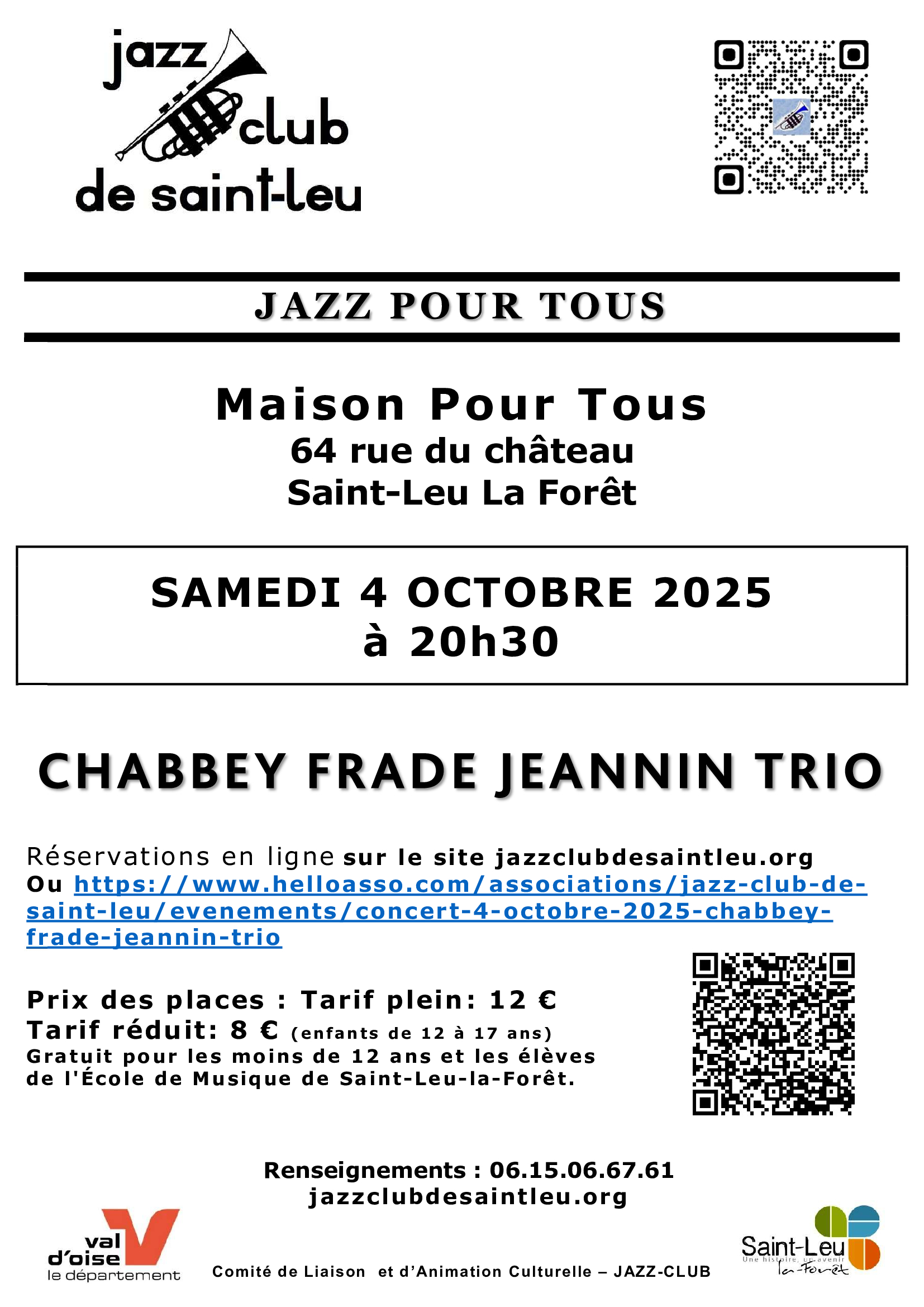 Concert Jazz Club de Saint-Leu