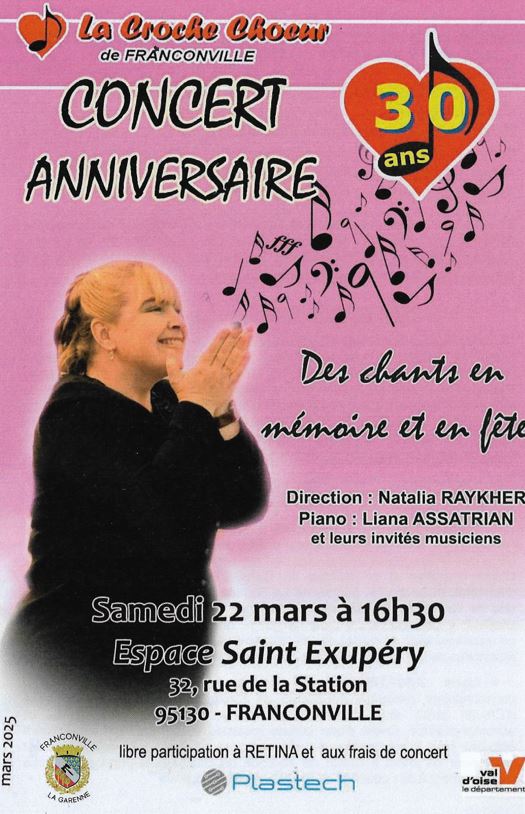 CONCERT La Croche Choeur de Franconville - 22 mars 2025