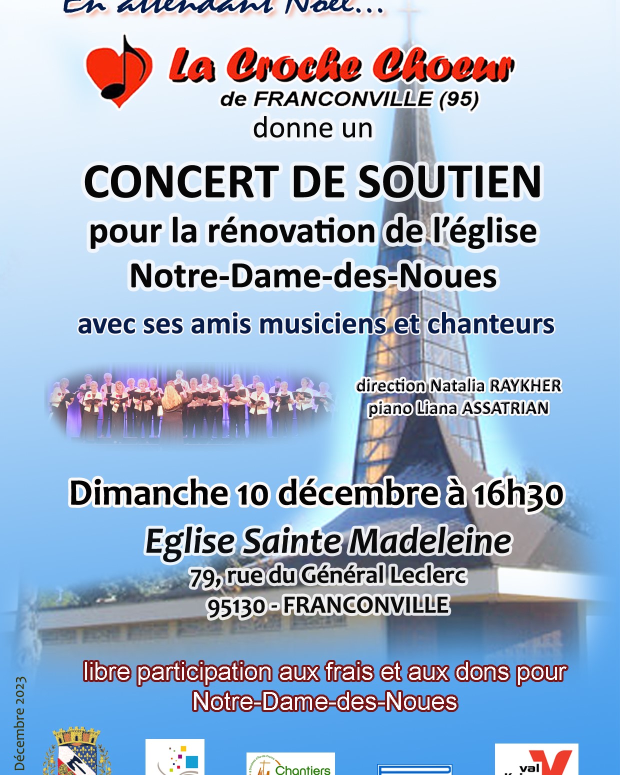 concert La Croche Choeur - 10 décembre 2023