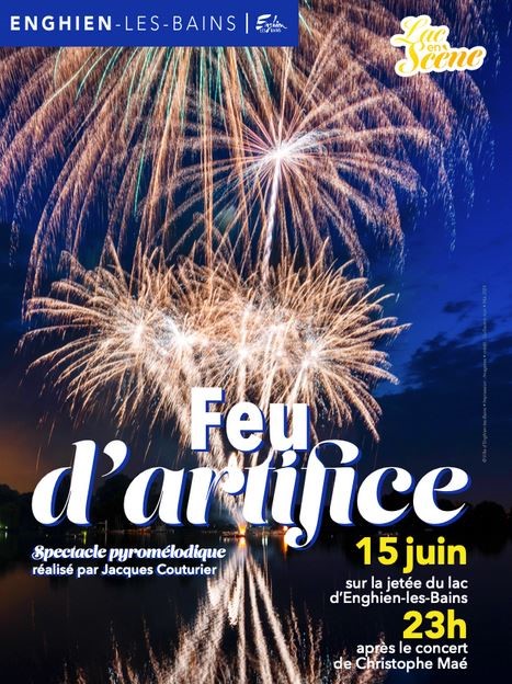 Feu d'artifice Enghien - 15 juin 2024