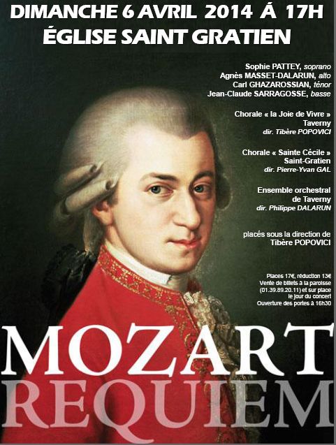REQUIEM MOZART 5 et 6 avril 2014